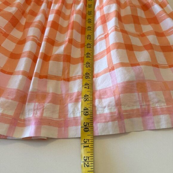 Scoop Bow Back Pastel Plaid Midi Dress Size 22 Soft Girl, Coastal - Picture 14 of 15